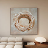 Abstract 885 Canvas Art 60 x 60 cm / Black