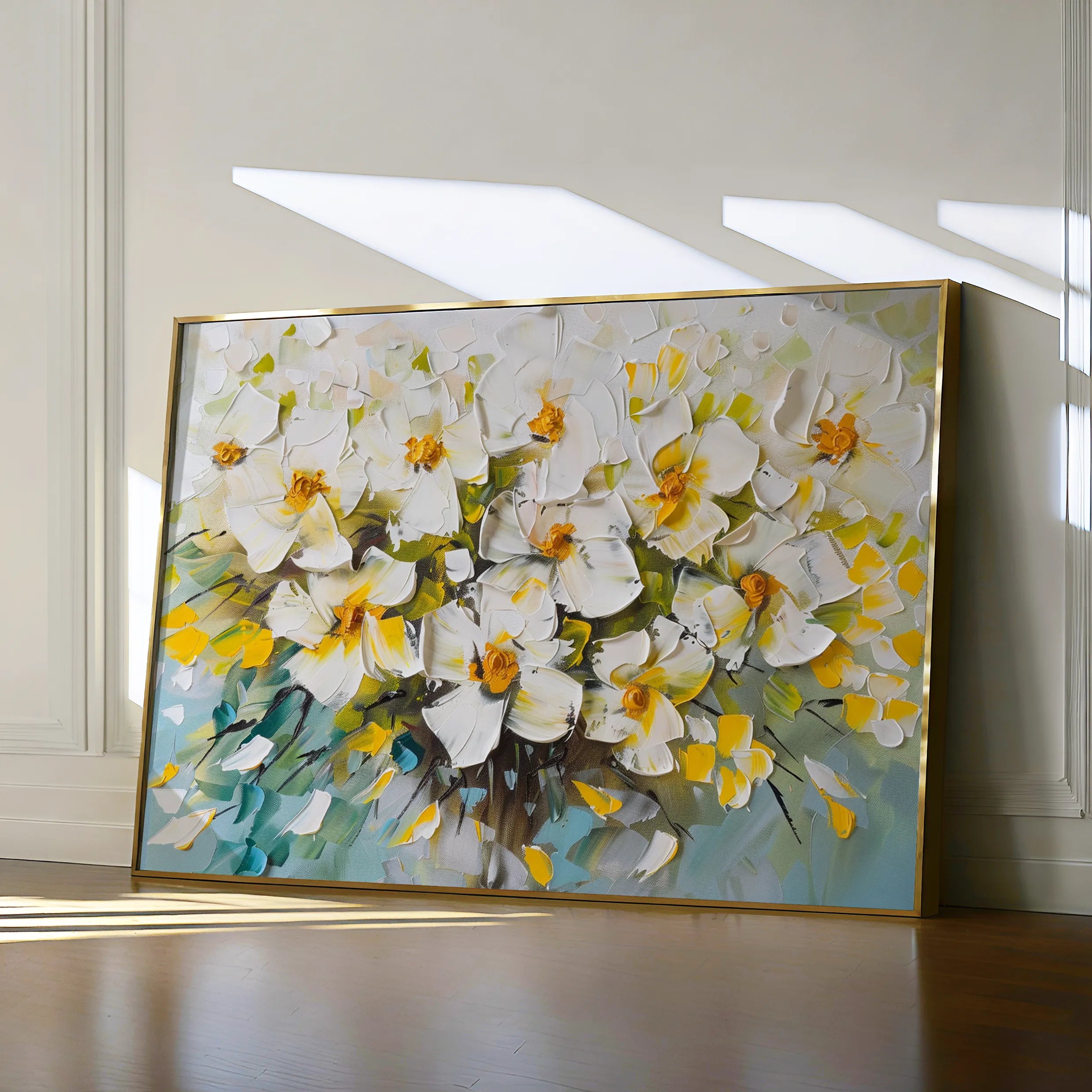 Floral 885 Canvas Art 60 x 40 cm / Black