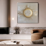 Abstract 886 Canvas Art 60 x 60 cm / Black