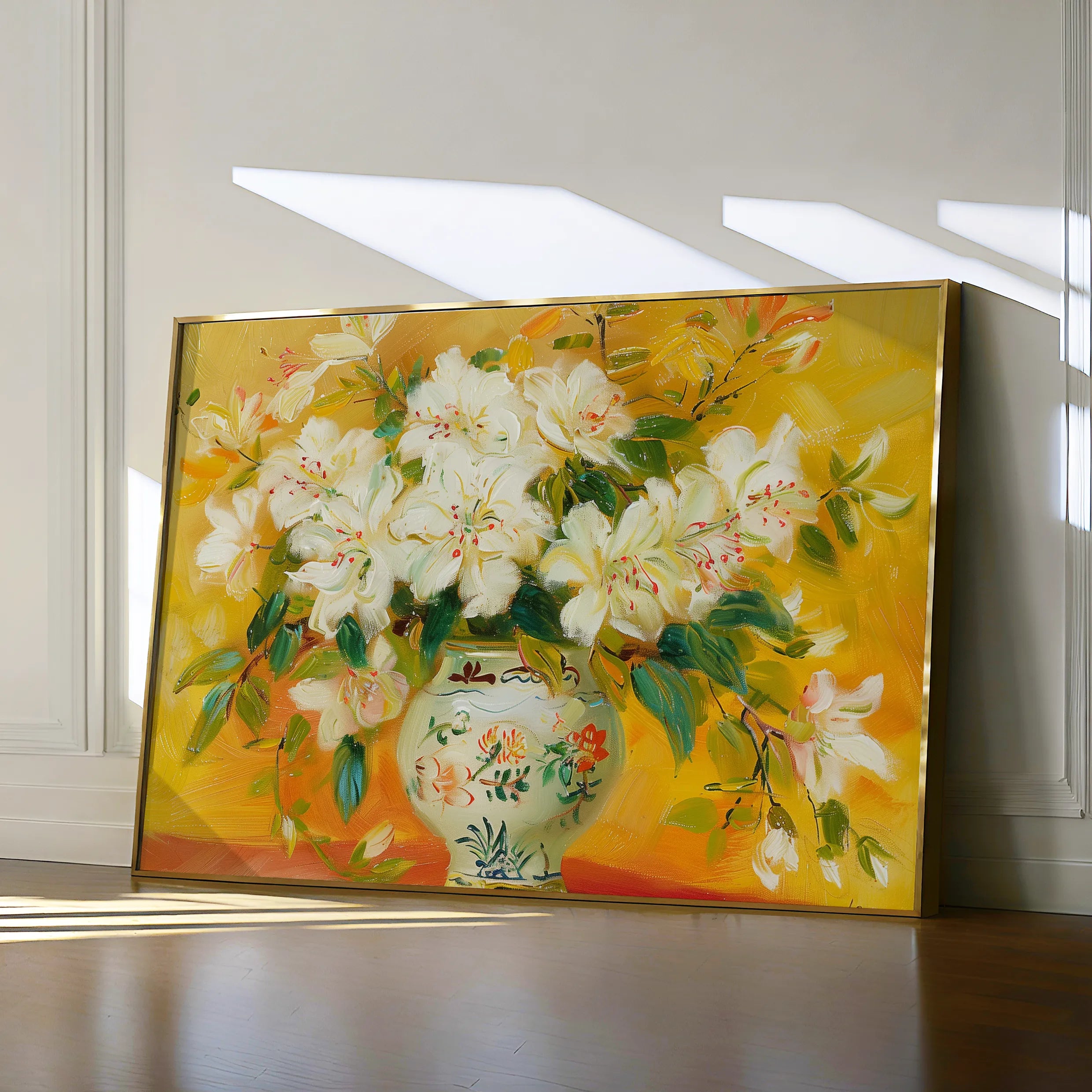 Floral 886 Canvas Art 60 x 40 cm / Black