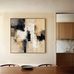 Abstract 888 Canvas Art 60 x 60 cm / Black