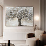Floral 889 Canvas Art 60 x 40 cm / Black