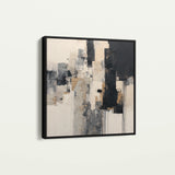 Abstract 891 Canvas Art 60 x 60 cm / Black