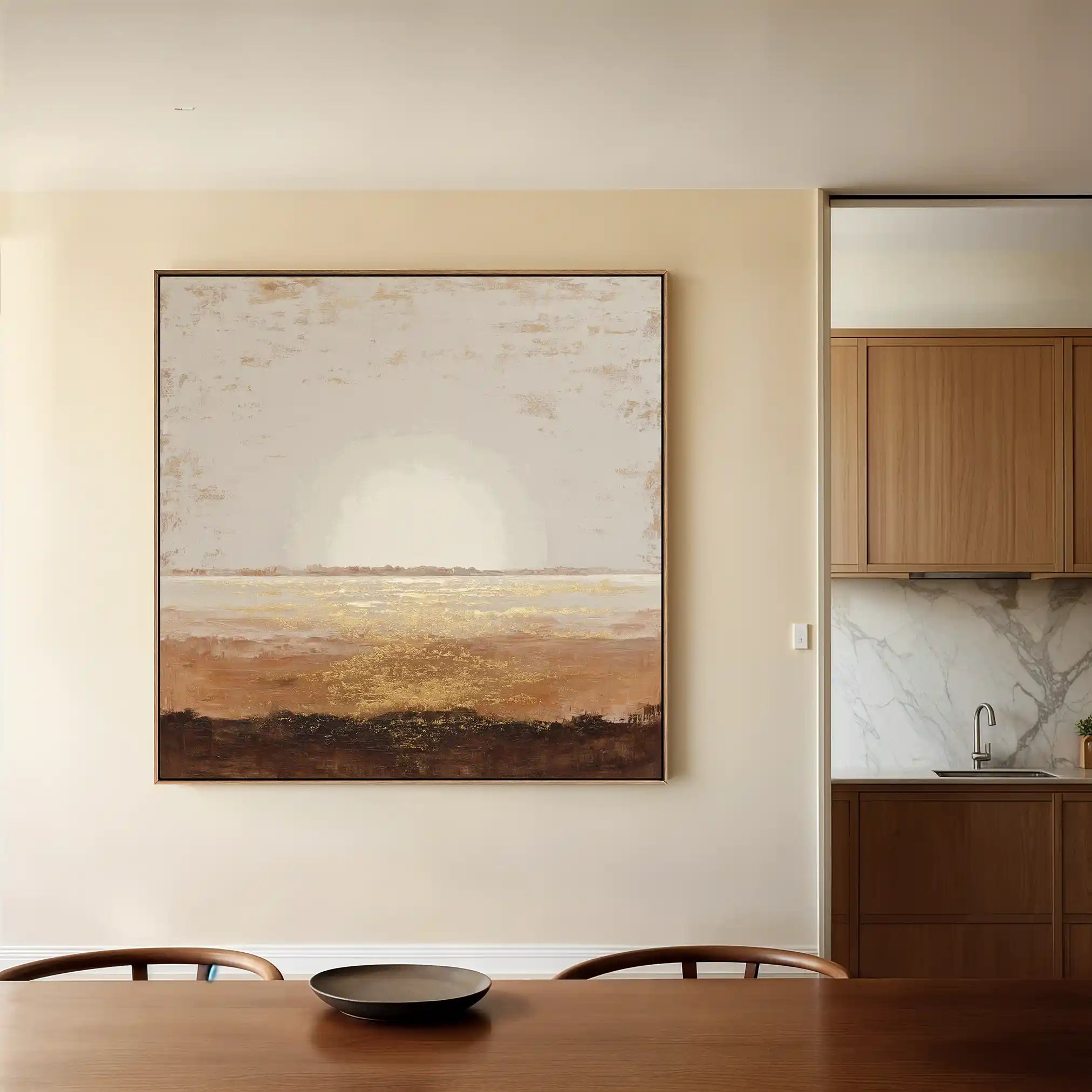 Abstract 892 Canvas Art 60 x 60 cm / Black