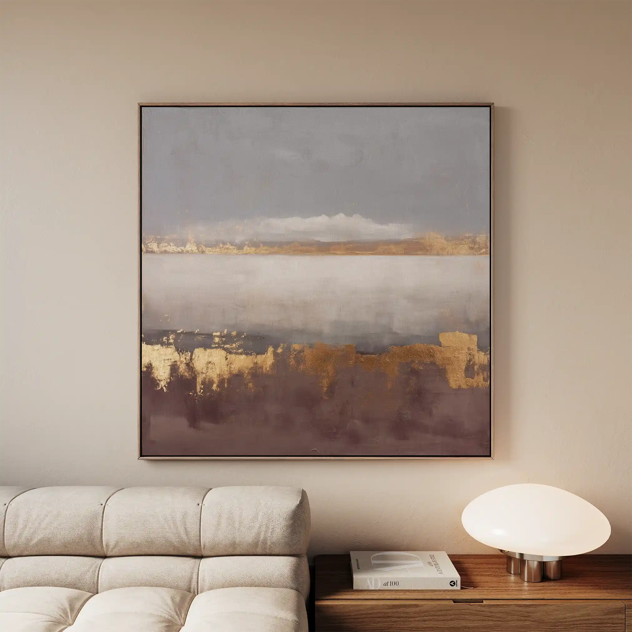 Abstract 893 Canvas Art 60 x 60 cm / Black