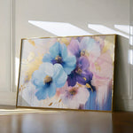 Floral 894 Canvas Art 60 x 40 cm / Black