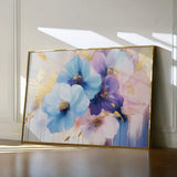 Floral 894 Canvas Art 60 x 40 cm / Black