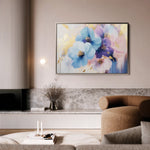 Floral 894 Canvas Art 60 x 40 cm / Black