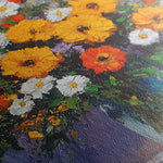 Floral 895 Canvas Art 60 x 40 cm / Black