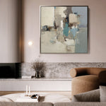 Abstract 896 Canvas Art 60 x 60 cm / Black