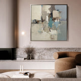 Abstract 896 Canvas Art 60 x 60 cm / Black