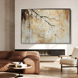 Floral 896 Canvas Art 60 x 40 cm / Black