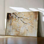 Floral 896 Canvas Art 60 x 40 cm / Black