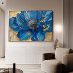 Floral 897 Canvas Art 60 x 40 cm / Black