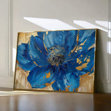 Floral 897 Canvas Art 60 x 40 cm / Black