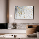 Floral 898 Canvas Art 60 x 40 cm / Black