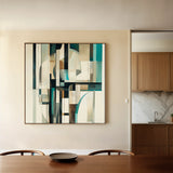Abstract 899 Canvas Art 60 x 60 cm / Black