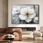 Floral 899 Canvas Art 60 x 40 cm / Black