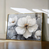 Floral 899 Canvas Art 60 x 40 cm / Black