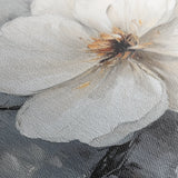 Floral 899 Canvas Art 60 x 40 cm / Black