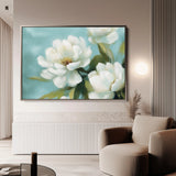 Floral 900 Canvas Art 60 x 40 cm / Black