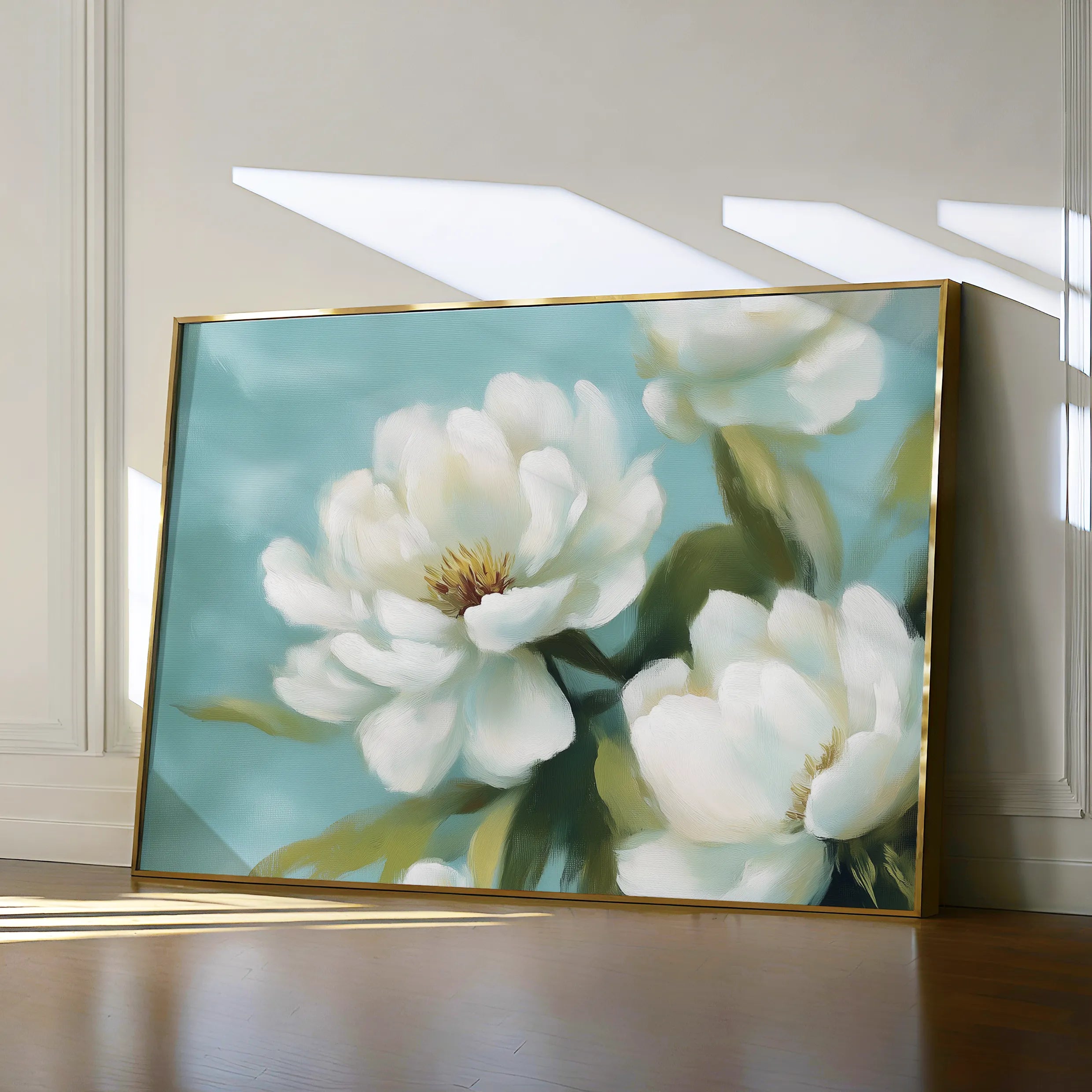 Floral 900 Canvas Art 60 x 40 cm / Black