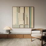 Abstract 901 Canvas Art 60 x 60 cm / Black