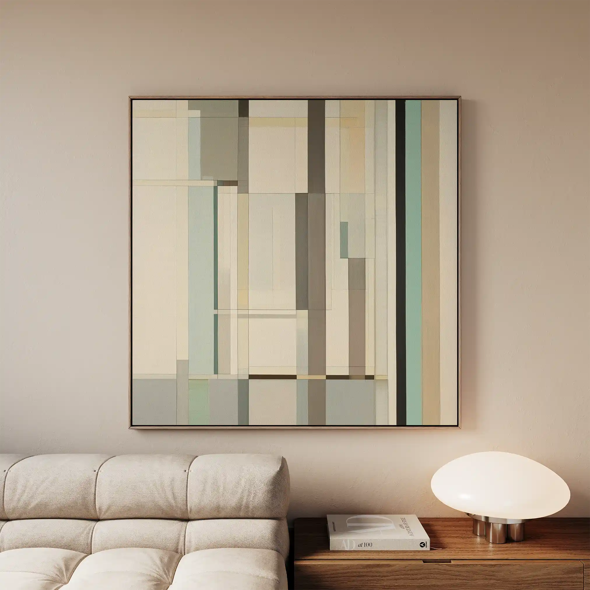 Abstract 901 Canvas Art 60 x 60 cm / Black