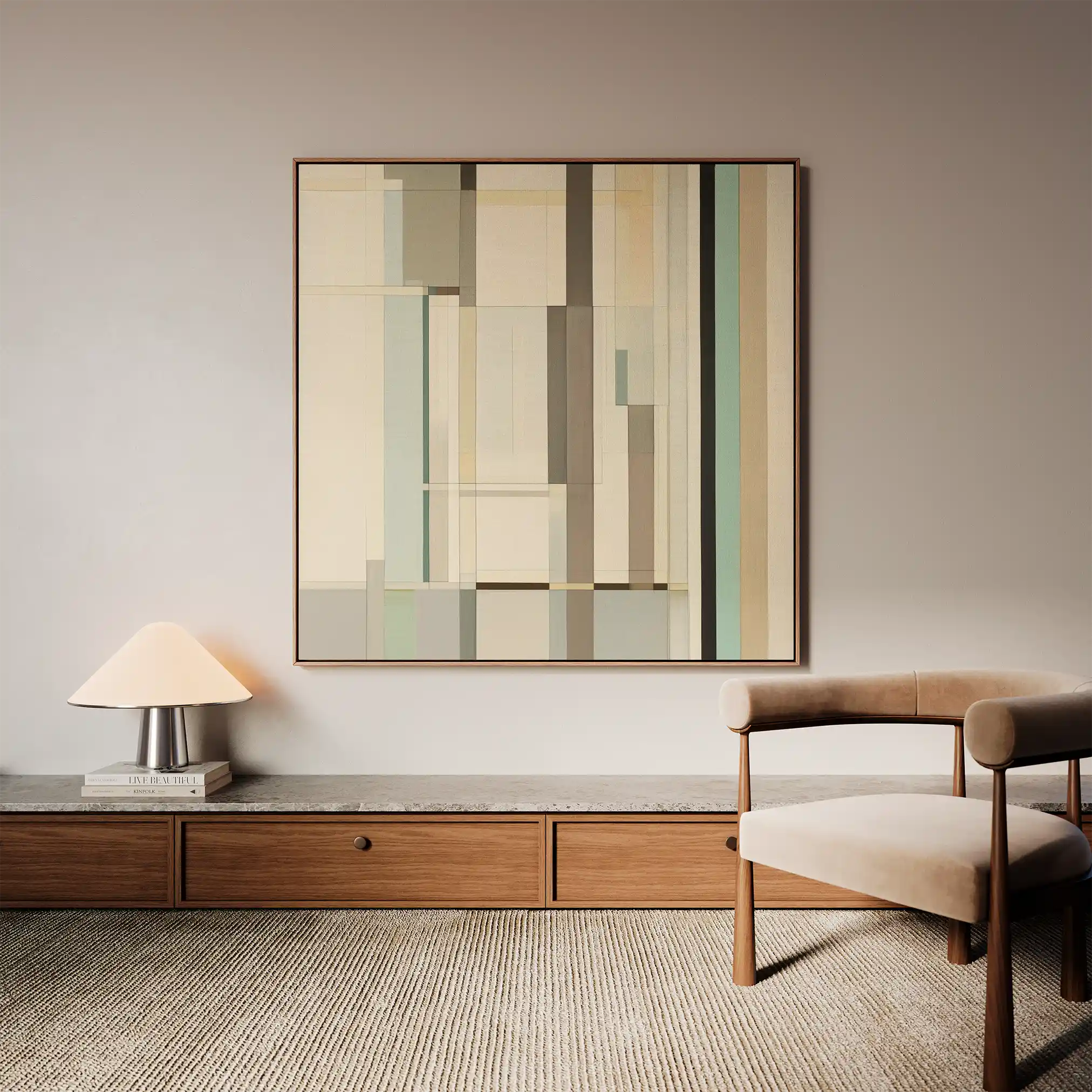 Abstract 901 Canvas Art 60 x 60 cm / Black