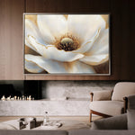 Floral 901 Canvas Art 60 x 40 cm / Black