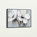 Floral 902 Canvas Art 60 x 40 cm / Black