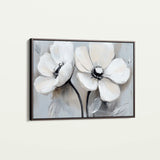 Floral 902 Canvas Art 60 x 40 cm / Black