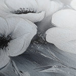 Floral 903 Canvas Art 60 x 40 cm / Black