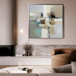 Abstract 904 Canvas Art 60 x 60 cm / Black