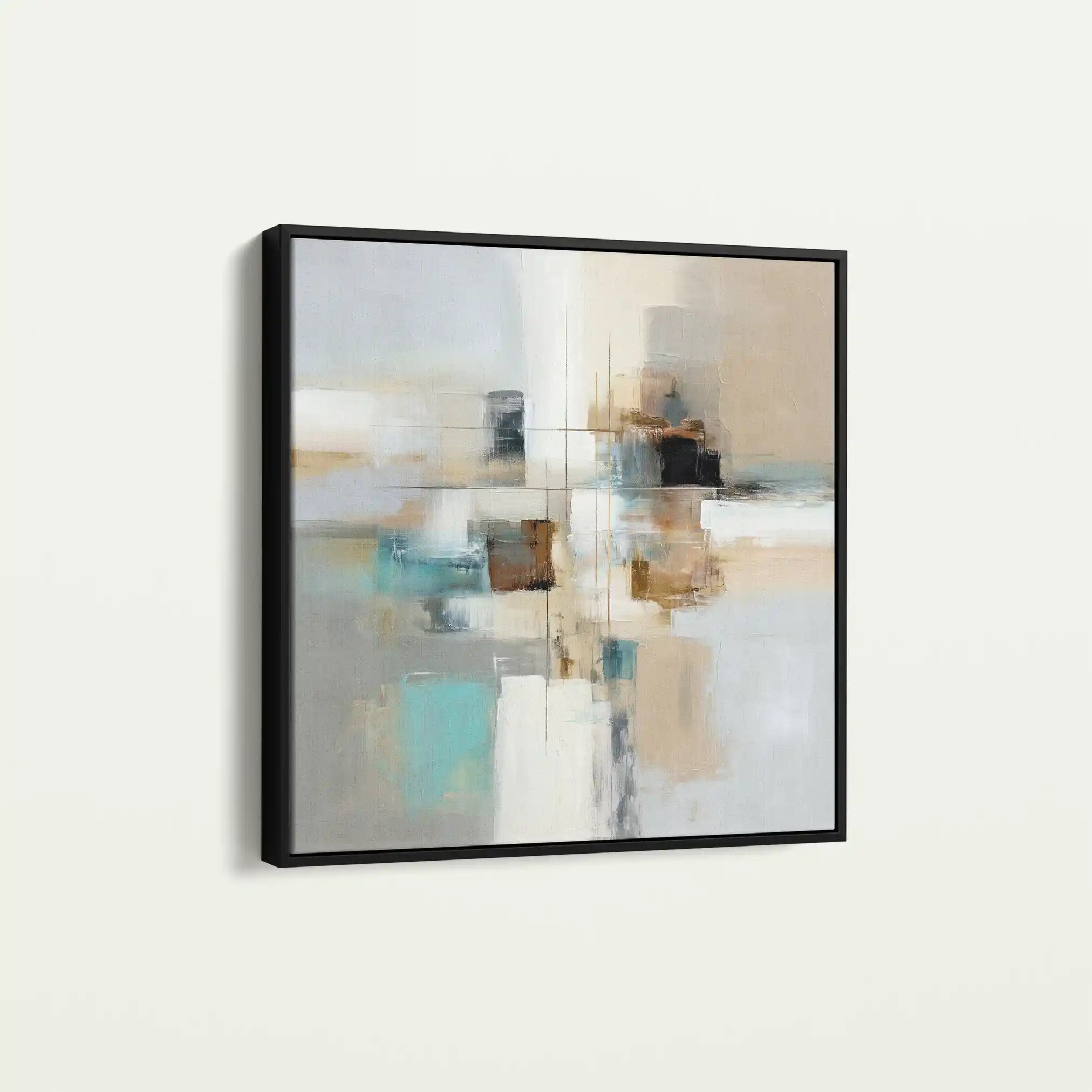 Abstract 904 Canvas Art 60 x 60 cm / Black