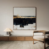 Abstract 906 Canvas Art 60 x 60 cm / Black