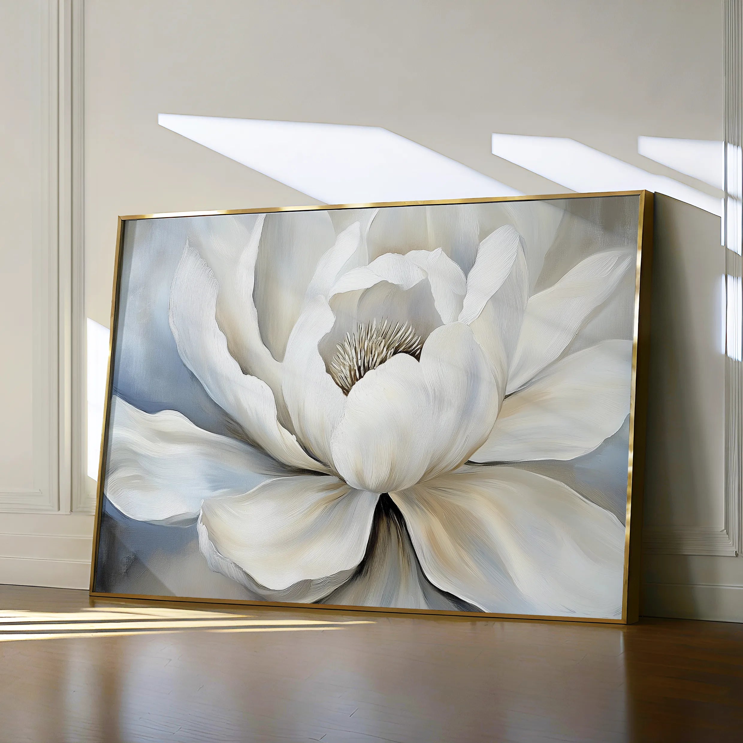 Floral 906 Canvas Art 60 x 40 cm / Black
