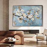 Floral 908 Canvas Art 60 x 40 cm / Black