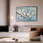 Floral 908 Canvas Art 60 x 40 cm / Black