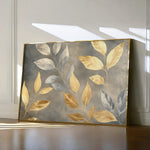 Floral 909 Canvas Art 60 x 40 cm / Black