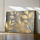 Floral 909 Canvas Art 60 x 40 cm / Black