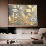 Floral 909 Canvas Art 60 x 40 cm / Black