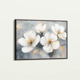 Floral 910 Canvas Art 60 x 40 cm / Black