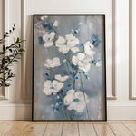 Floral 912 Canvas Art 60 x 40 cm / Black