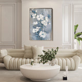 Floral 912 Canvas Art 60 x 40 cm / Black