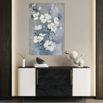 Floral 912 Canvas Art 60 x 40 cm / Black