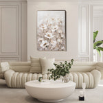 Floral 913 Canvas Art 60 x 40 cm / Black