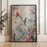 Floral 914 Canvas Art 60 x 40 cm / Black