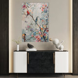 Floral 914 Canvas Art 60 x 40 cm / Black