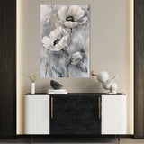 Floral 916 Canvas Art 60 x 40 cm / Black